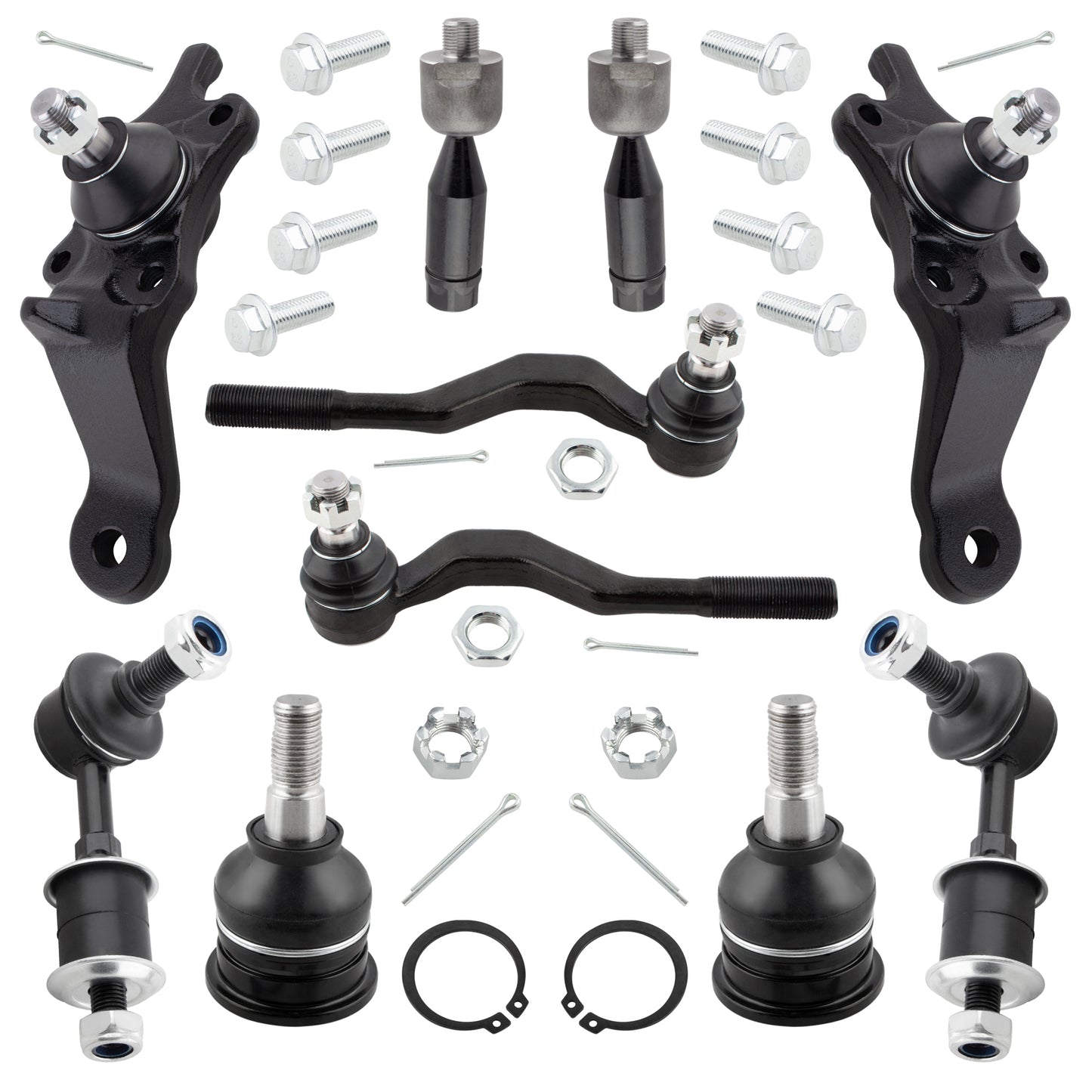 BOXI (Set of 10) Front Suspension Kit fit for Toyota Tacoma 1995-2000 4WD