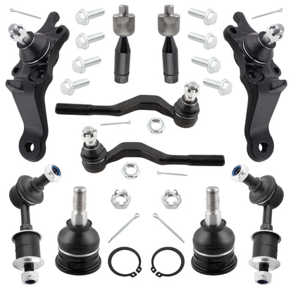 BOXI (Set of 10) Front Suspension Kit fit for Toyota Tacoma 1995-2000 4WD