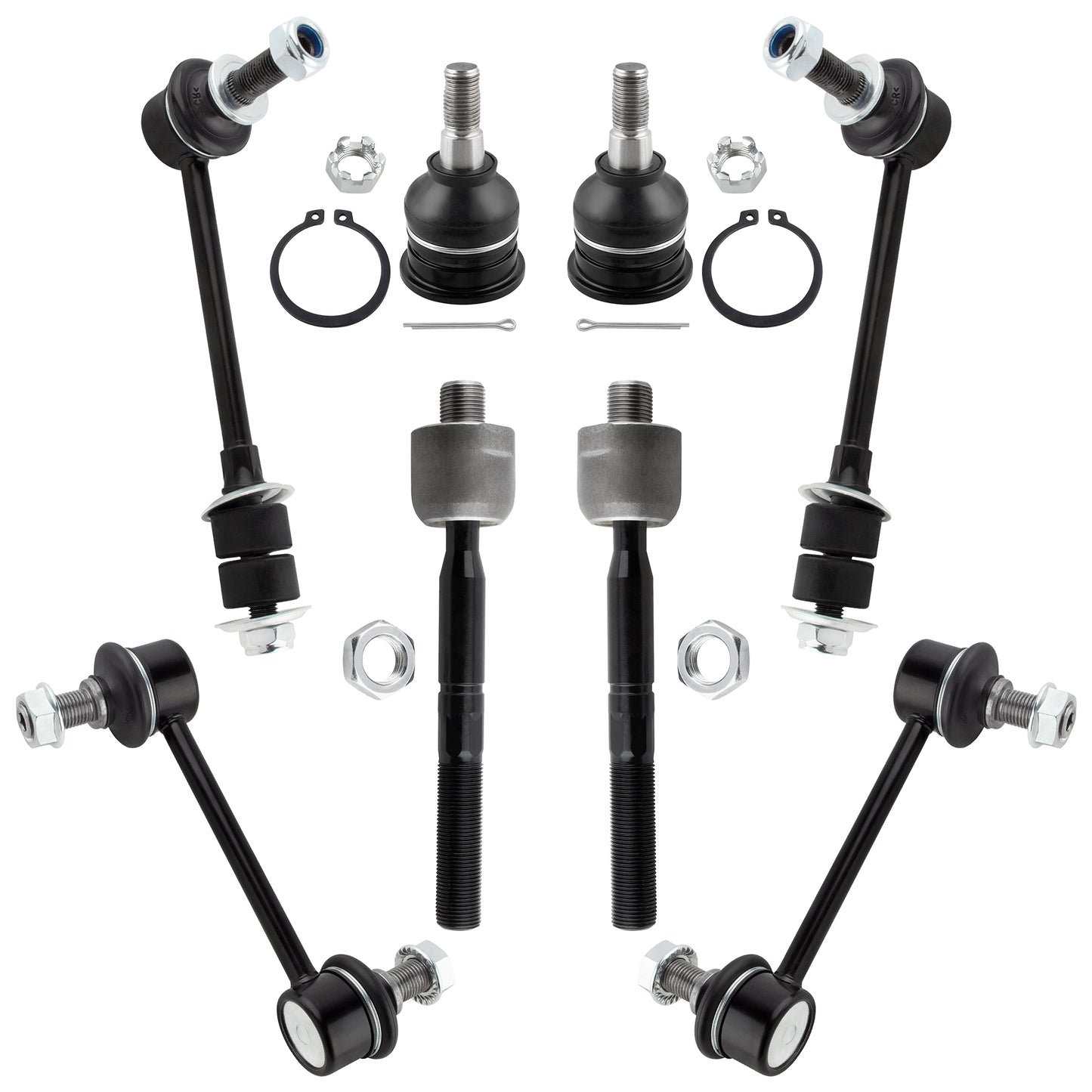 BOXI (Set of 8) Front & Rear Suspension Kit fit for Toyota Sequoia 2001 2002 2003 2004 2005 2006