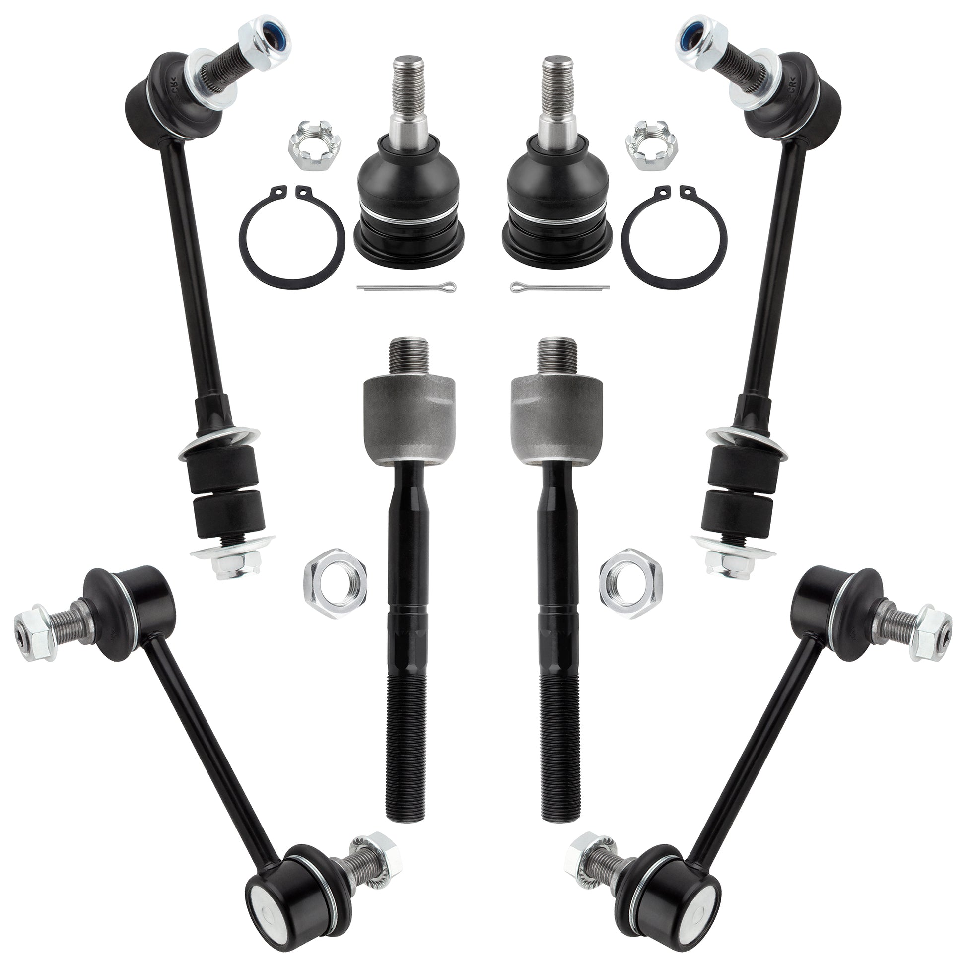 BOXI (Set of 8) Front & Rear Suspension Kit fit for Toyota Sequoia 2001 2002 2003 2004 2005 2006