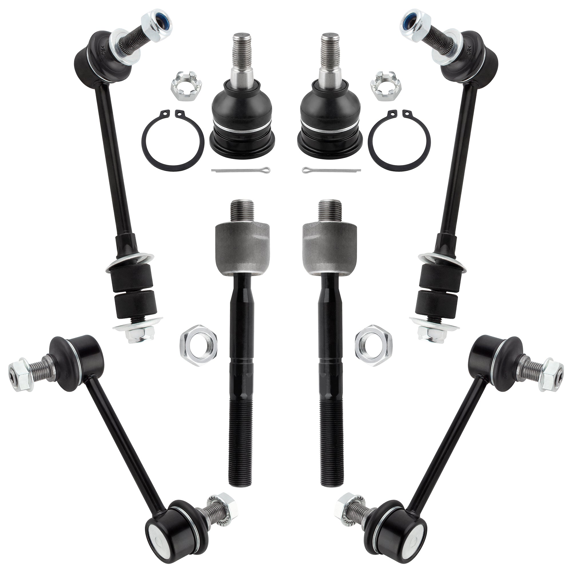 BOXI (Set of 8) Front & Rear Suspension Kit fit for Toyota Sequoia 2001 2002 2003 2004 2005 2006
