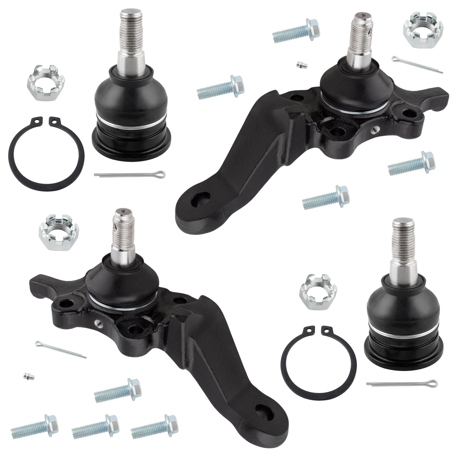 BOXI (Set of 4) Front Upper Lower Ball Joint Kit fit for Toyota 4Runner 1996-2002