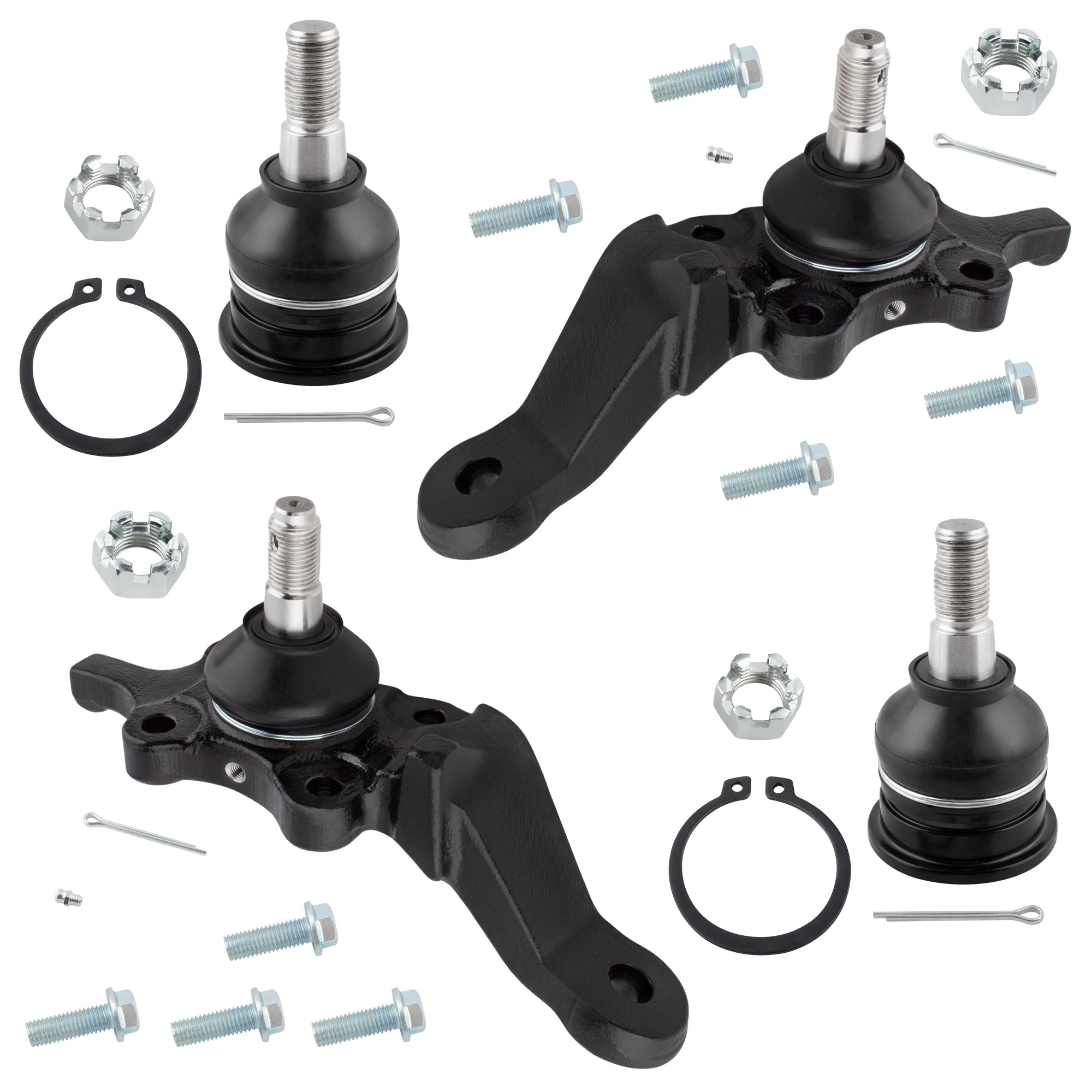 BOXI (Set of 4) Front Upper Lower Ball Joint Kit fit for Toyota 4Runner 1996-2002