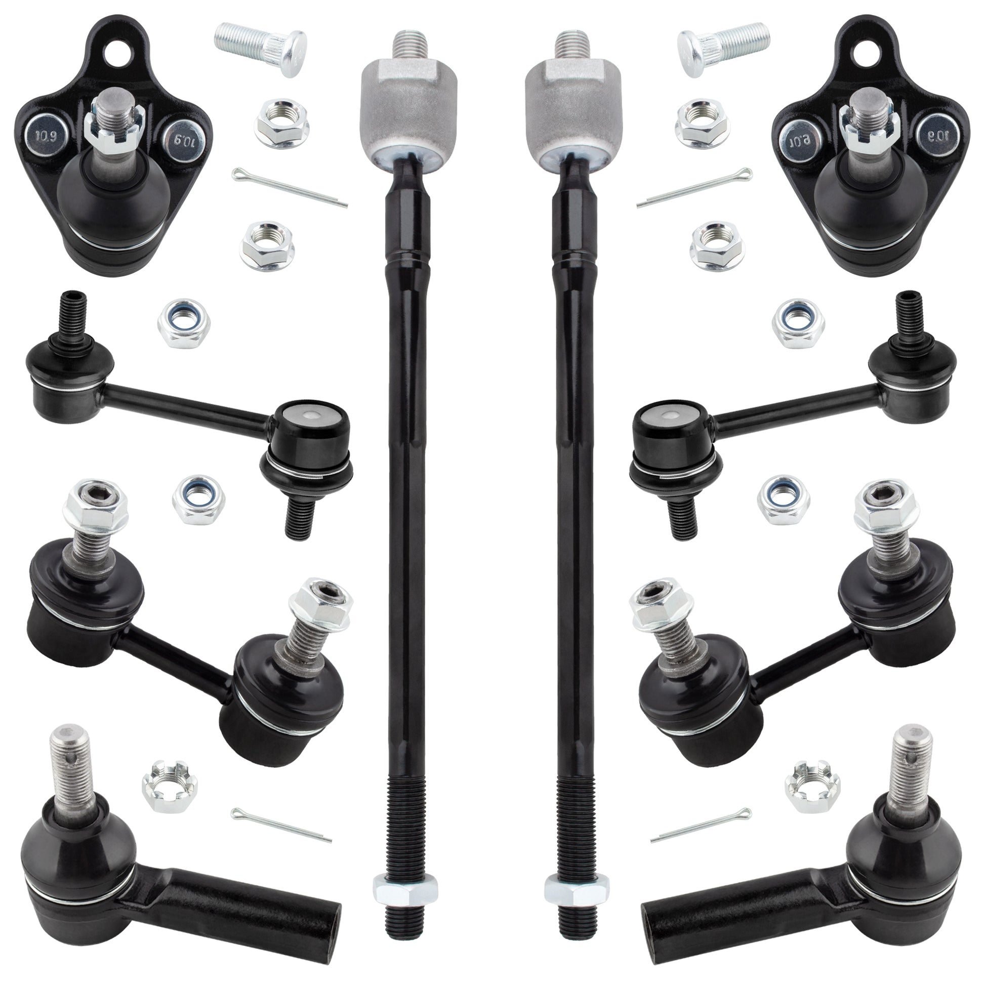 BOXI (Set of 10) Front Rear Suspension Kit fit for Geo Prizm 1993 1994 1995