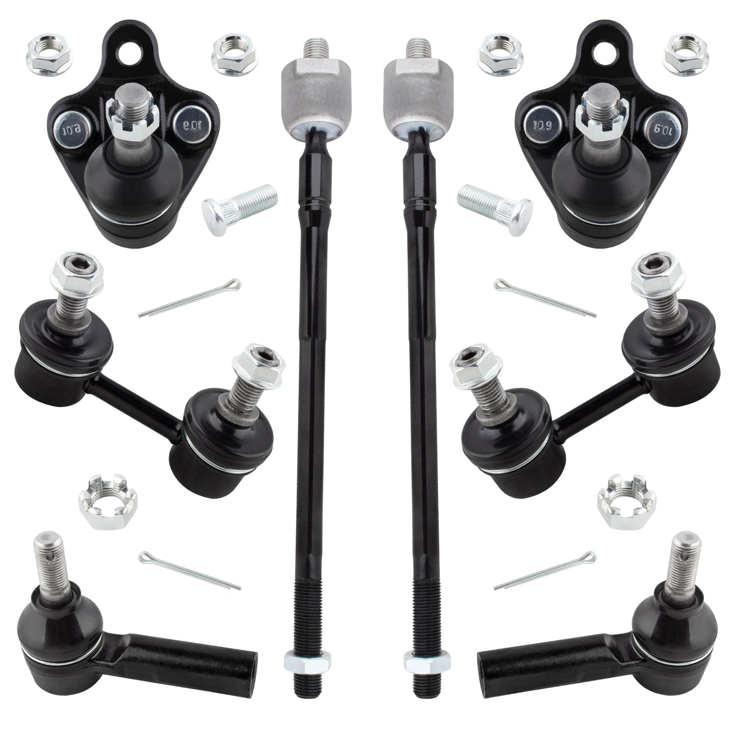 BOXI (Set of 8) Front Suspension Kit fit for Geo Prizm 1993-1995
