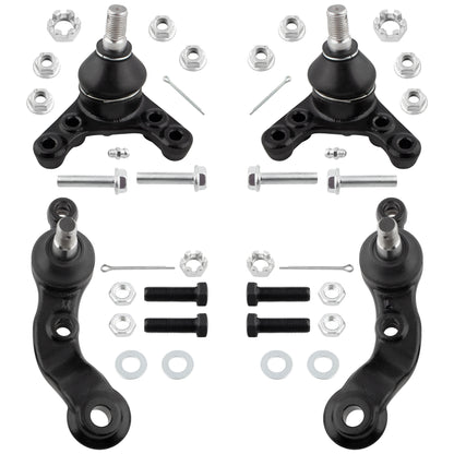 BOXI (Set of 4) Front Upper Lower Ball Joints Kit fit for Toyota Tacoma 1995 1996 1997 1998 1999