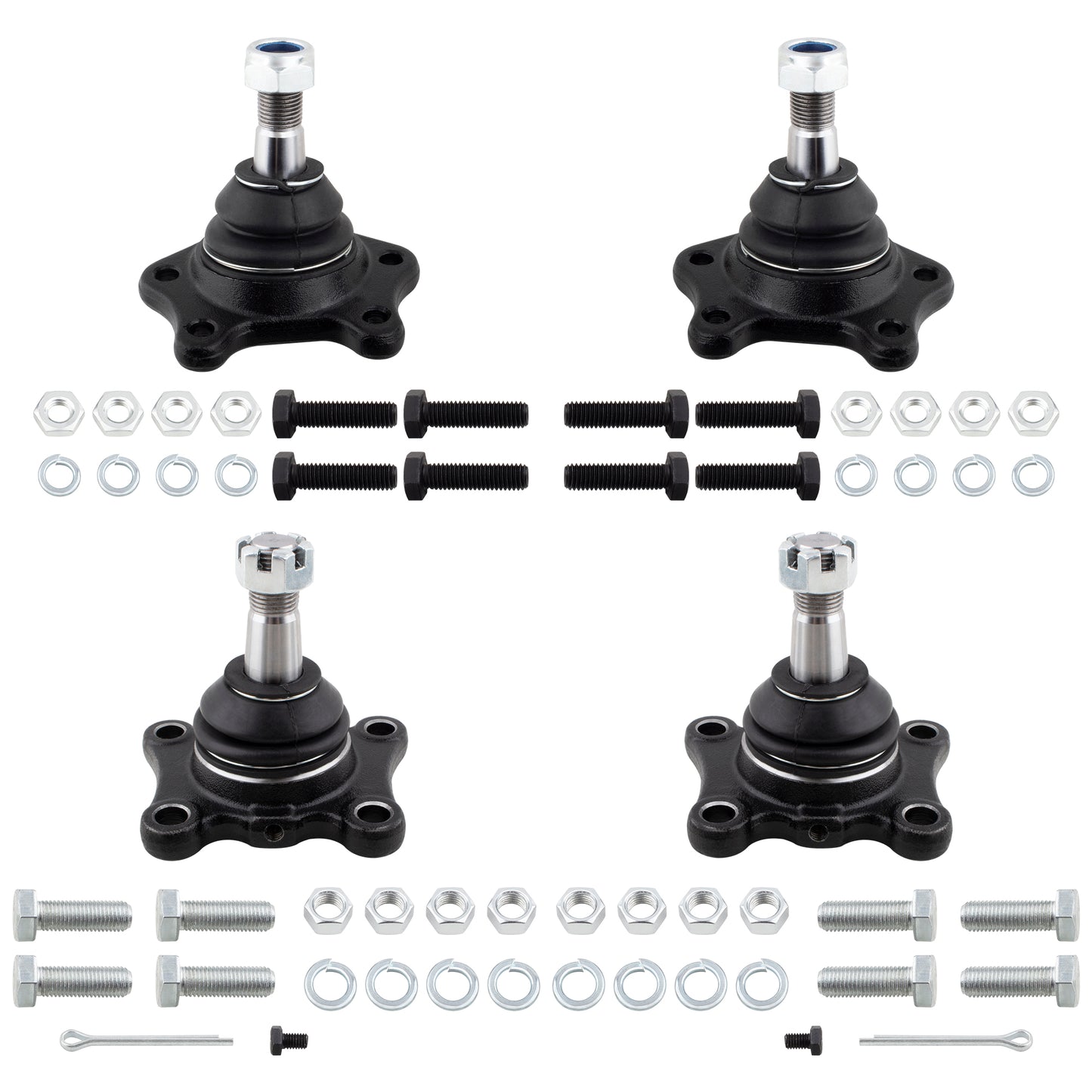 BOXI 4pc Front Upper and Lower Ball Joint Set Fits for Toyota 4Runner 1986-1989