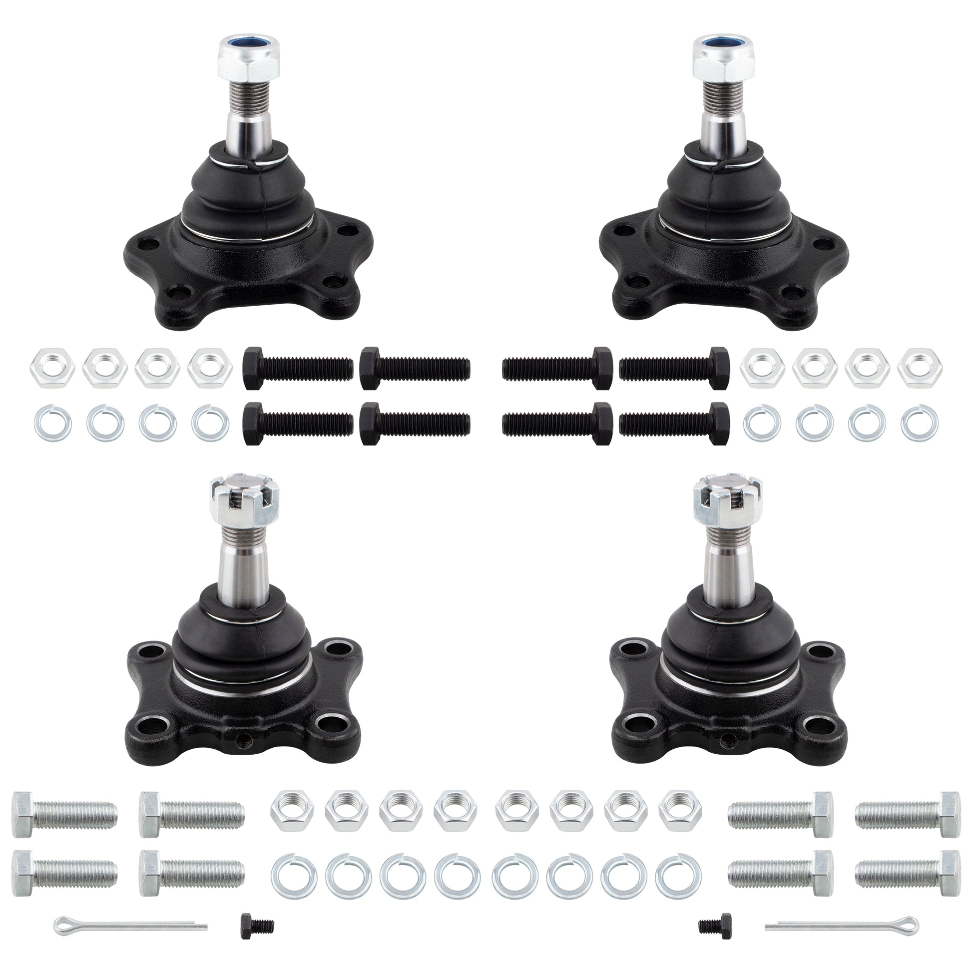 BOXI 4pc Front Upper and Lower Ball Joint Set Fits for Toyota 4Runner 1986-1989
