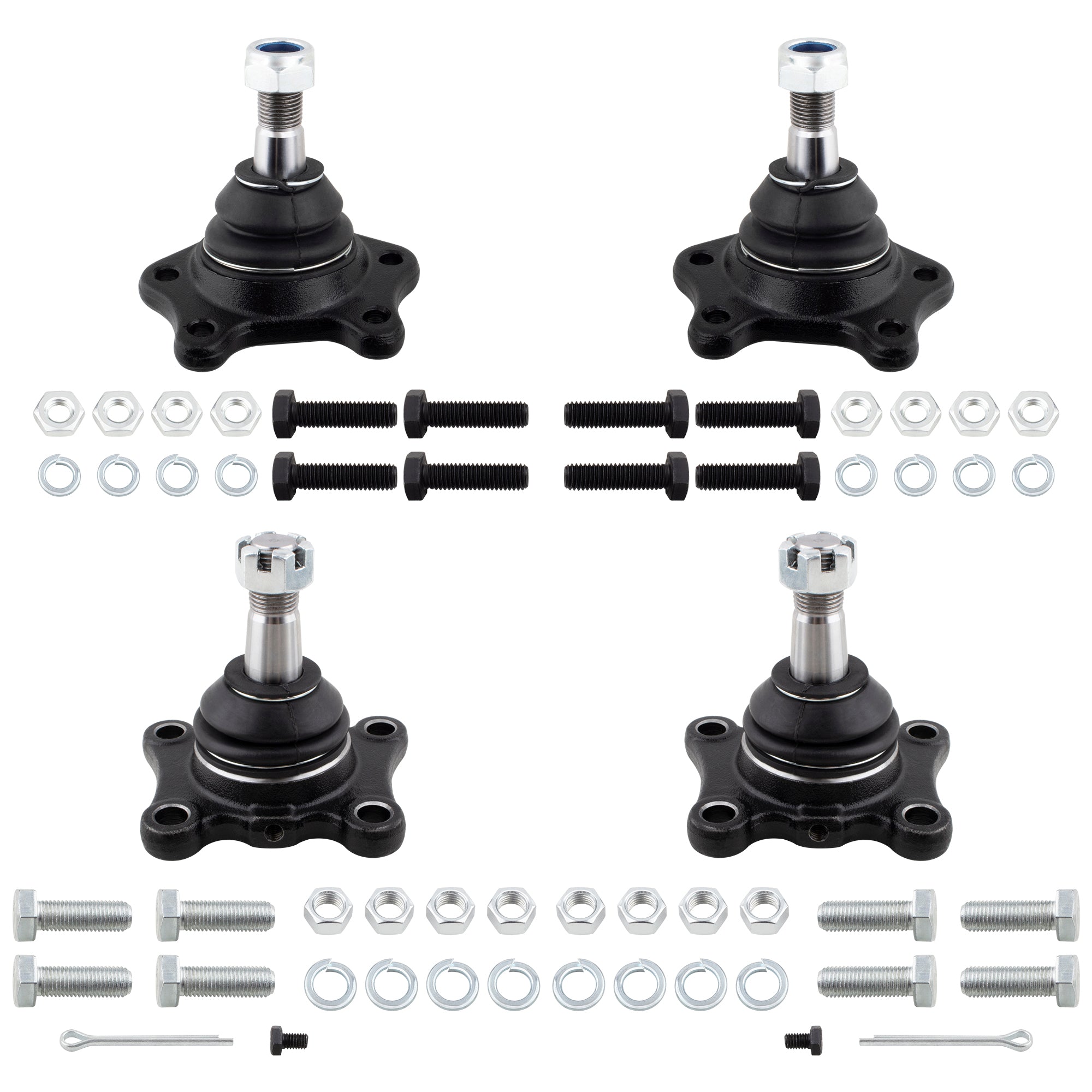 BOXI 4pc Front Upper and Lower Ball Joint Set Fits for Toyota 4Runner 1986-1989