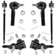 BOXI (Set of 6) Front Lower Ball Joints Inner Outer Tie Rods Kit fit for Toyota Paseo 1992-1998