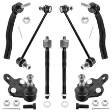 BOXI (Set of 8) Front Lower Ball Joints Sway Bar Links Inner Outer Tie Rods Kit fit for Toyota