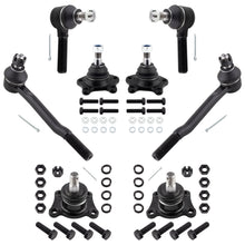 BOXI 8pc Front Upper & Lower Ball Joints + Inner & Outer Tie Rods Fit for Toyota 4Runner 1992-1995
