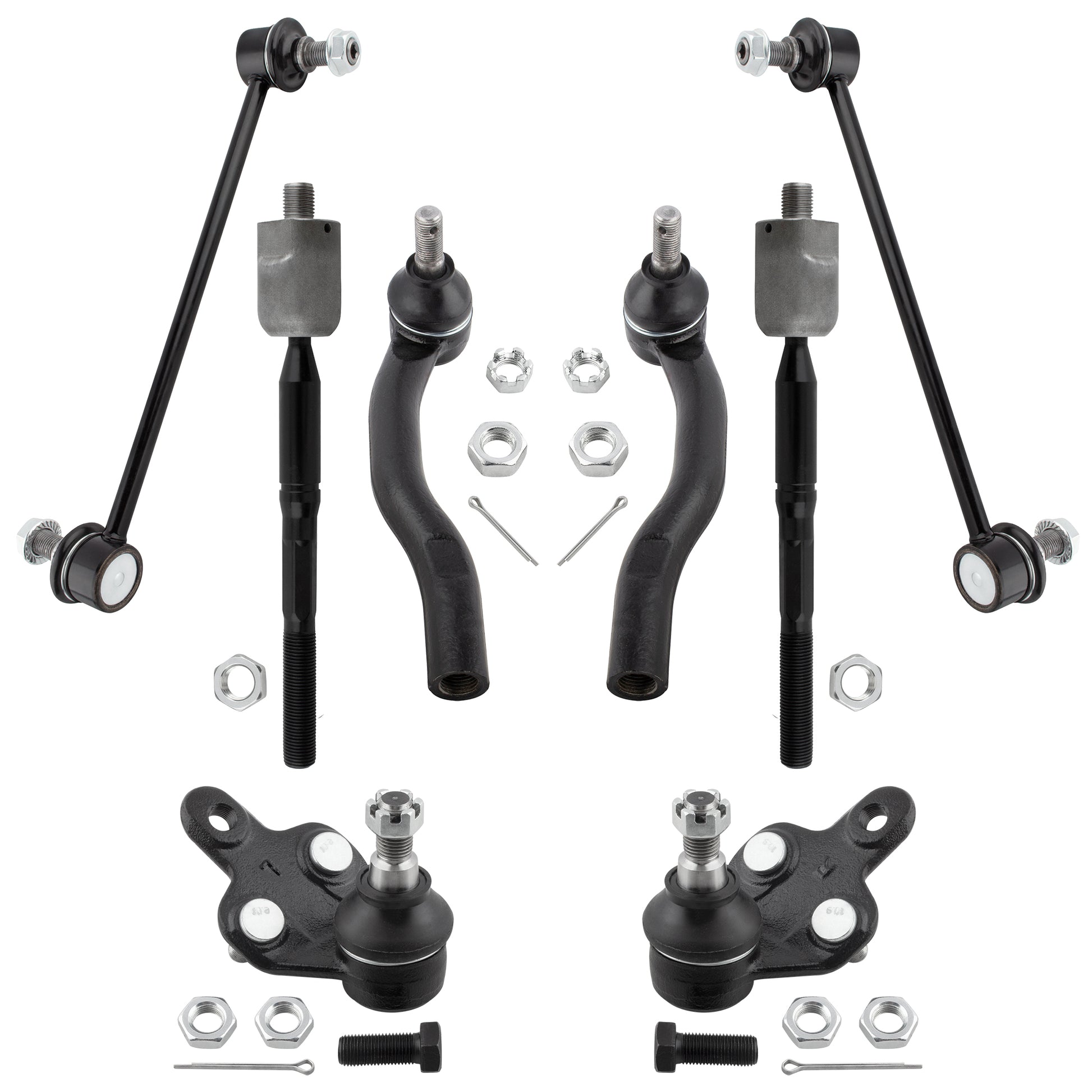 BOXI 8pc Front Ball Joints Sway Bars Tie Rods Fit for Lexus ES300 2002-2003