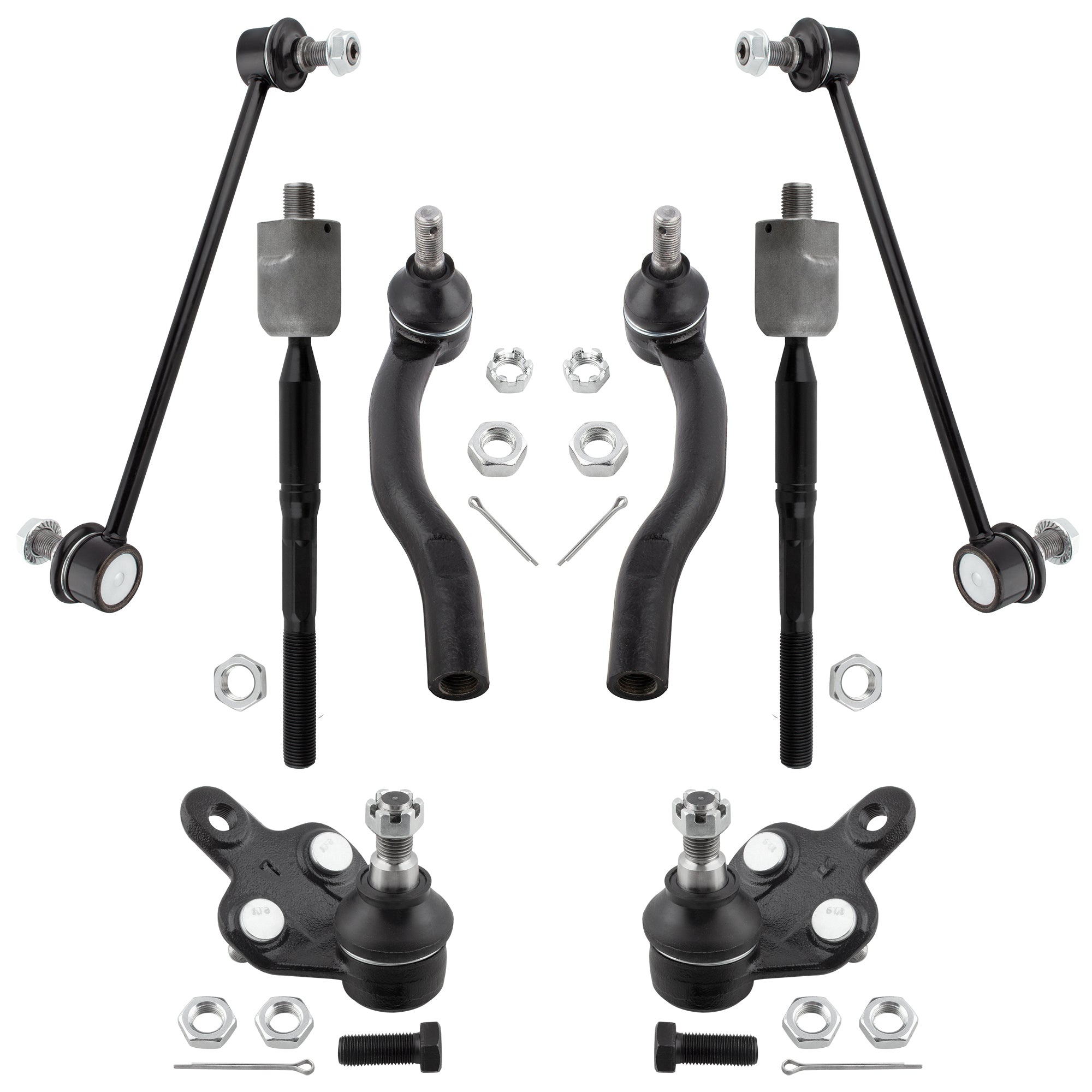 BOXI 8pc Front Ball Joints Sway Bars Tie Rods Fit for Lexus ES300 2002-2003