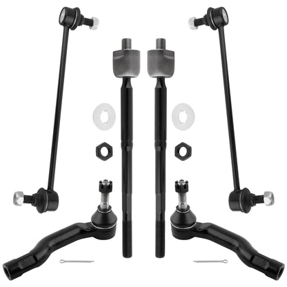 BOXI 6pc Front Sway Bars Tie Rods Fit for Toyota Prius 2004 2005 2006 2007 2008 2009