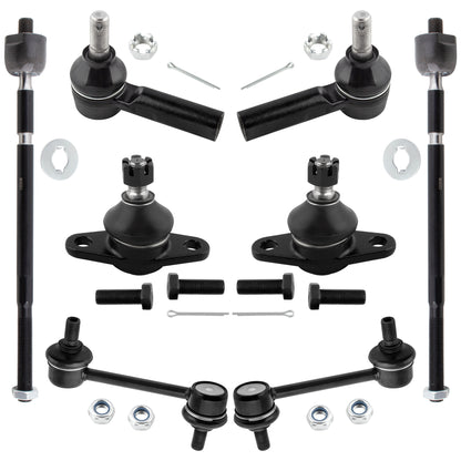BOXI 8pc Front Tie Rods Rear Sway Bars Kit Fits for Lexus ES250 1990-1991