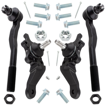 BOXI ES3548 ES3547 K90262 K90263 Front Ball Joints Tie Rod Ends Fit for Toyota 4Runner 1996-2002