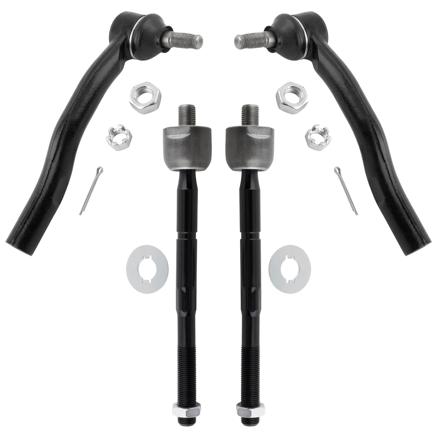 BOXI EV449 ES3600 ES3601 Front Inner & Outer Tie Rods Fit for Toyota Highlander 2001 2002 2003