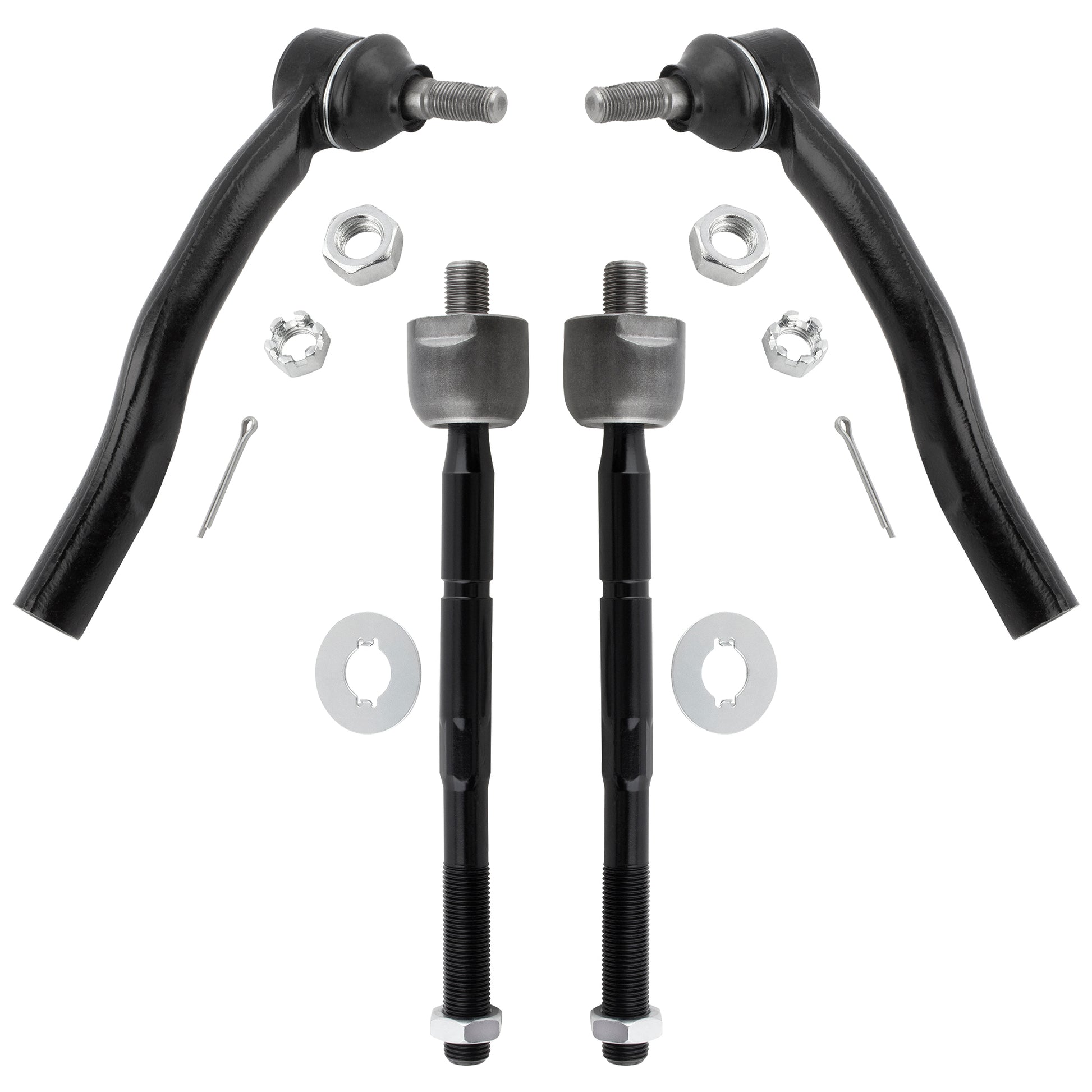 BOXI EV449 ES3600 ES3601 Front Inner & Outer Tie Rods Fit for Toyota Highlander 2001 2002 2003