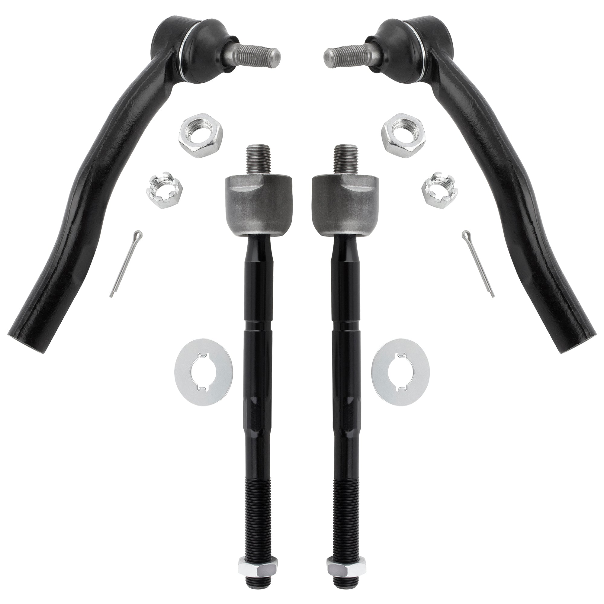 BOXI EV449 ES3600 ES3601 Front Inner & Outer Tie Rods Fit for Toyota Highlander 2001 2002 2003