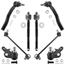 BOXI 8pc Front Lower Ball Joints Sway Bars Tierods Fit for Toyota Highlander 2001 2002 2003