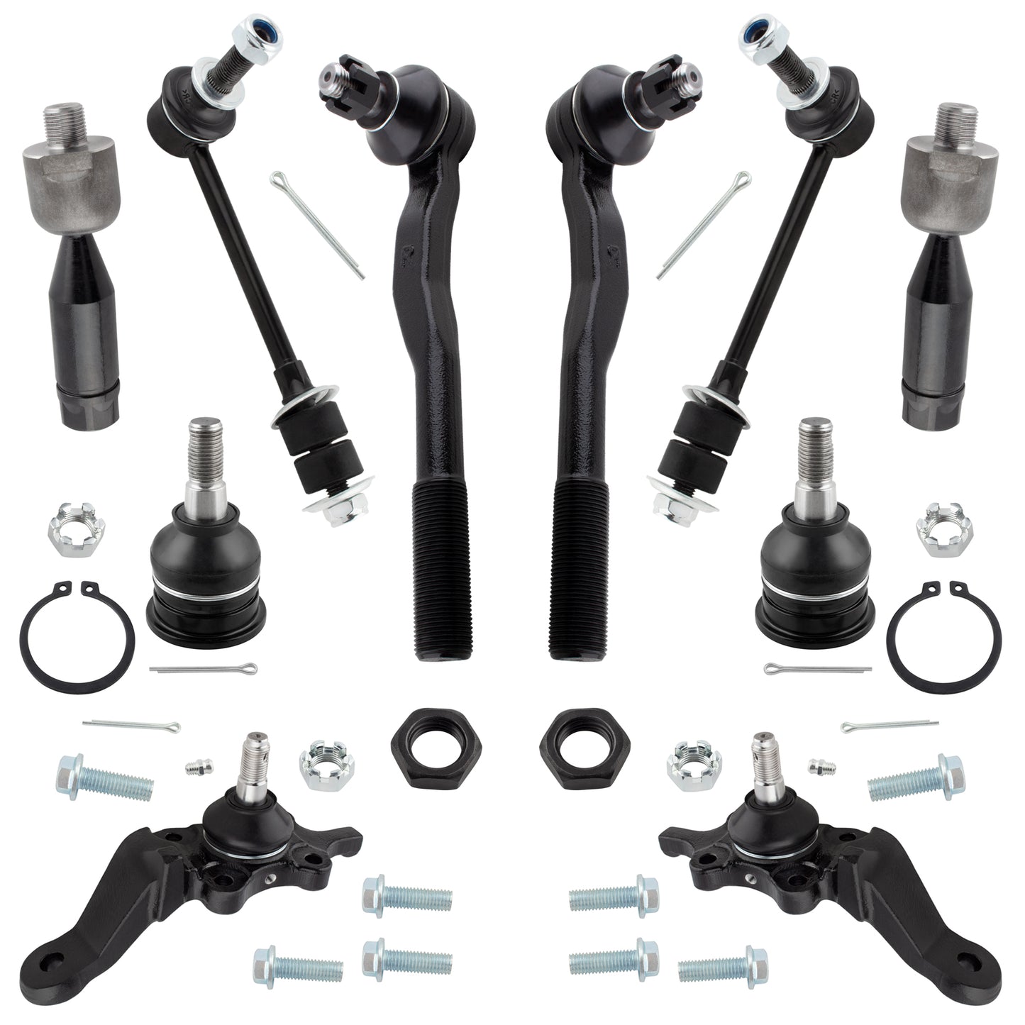 BOXI 10pc Front Upper Lower Ball Joints Tie Rods Sway Bars Fit for Toyota 4Runner 1996-2002