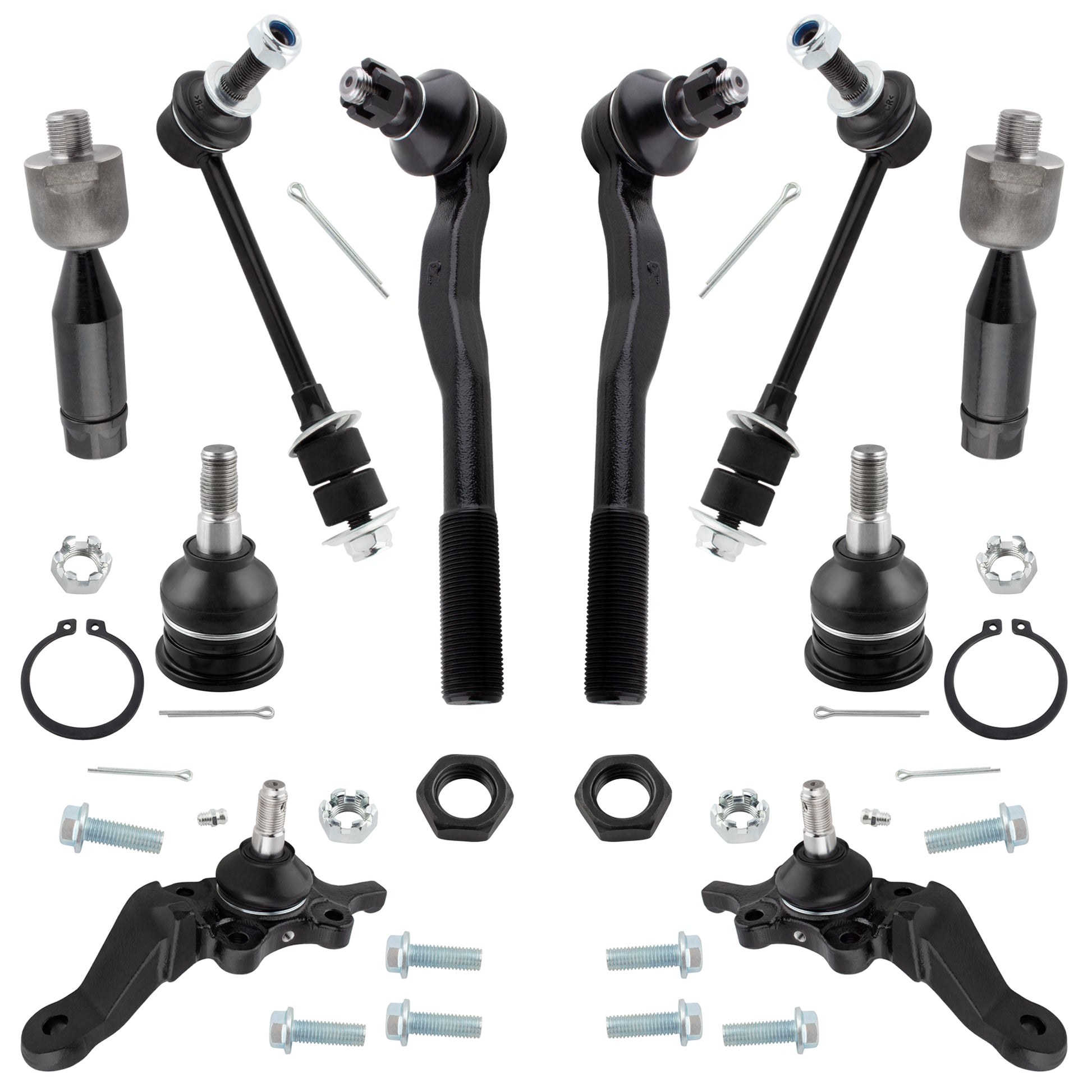 BOXI 10pc Front Upper Lower Ball Joints Tie Rods Sway Bars Fit for Toyota 4Runner 1996-2002