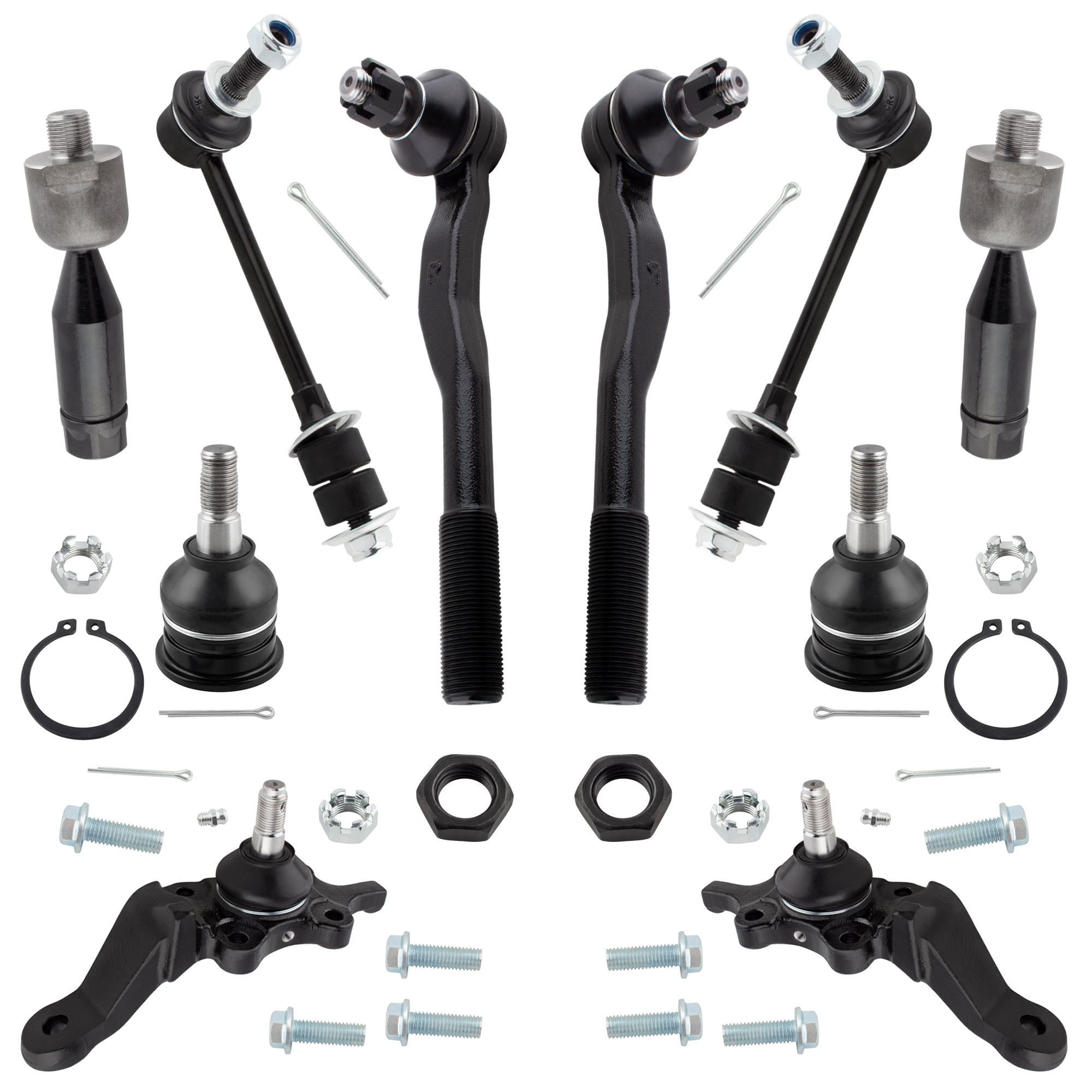 BOXI 10pc Front Upper Lower Ball Joints Tie Rods Sway Bars Fit for Toyota 4Runner 1996-2002