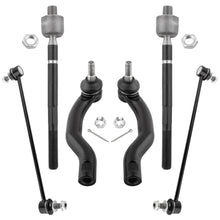 BOXI 6pc Front Sway Bars + Inner Outer Tie Rods Fits for Toyota RAV4 2006-2018