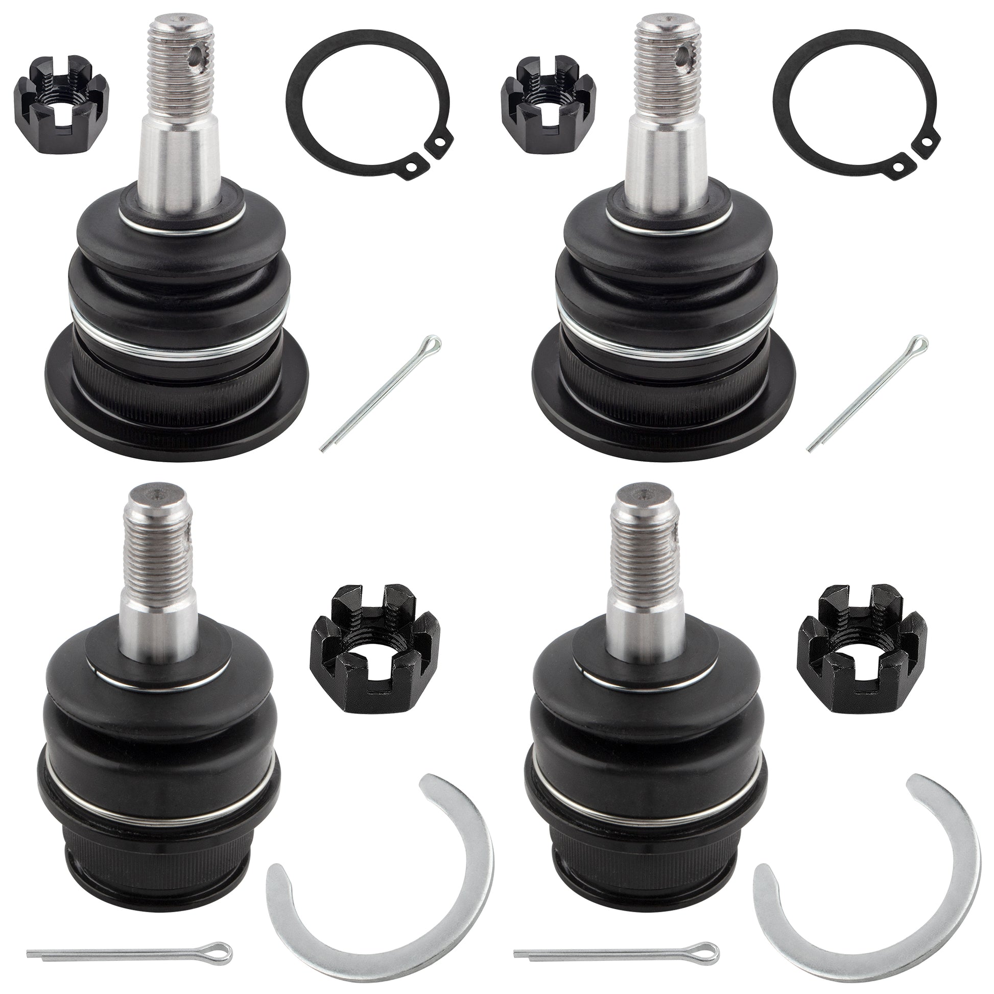 BOXI (Set of 4) Front Upper & Lower Ball Joints Suspension Kit Fits for Lexus GX470 2003-2009