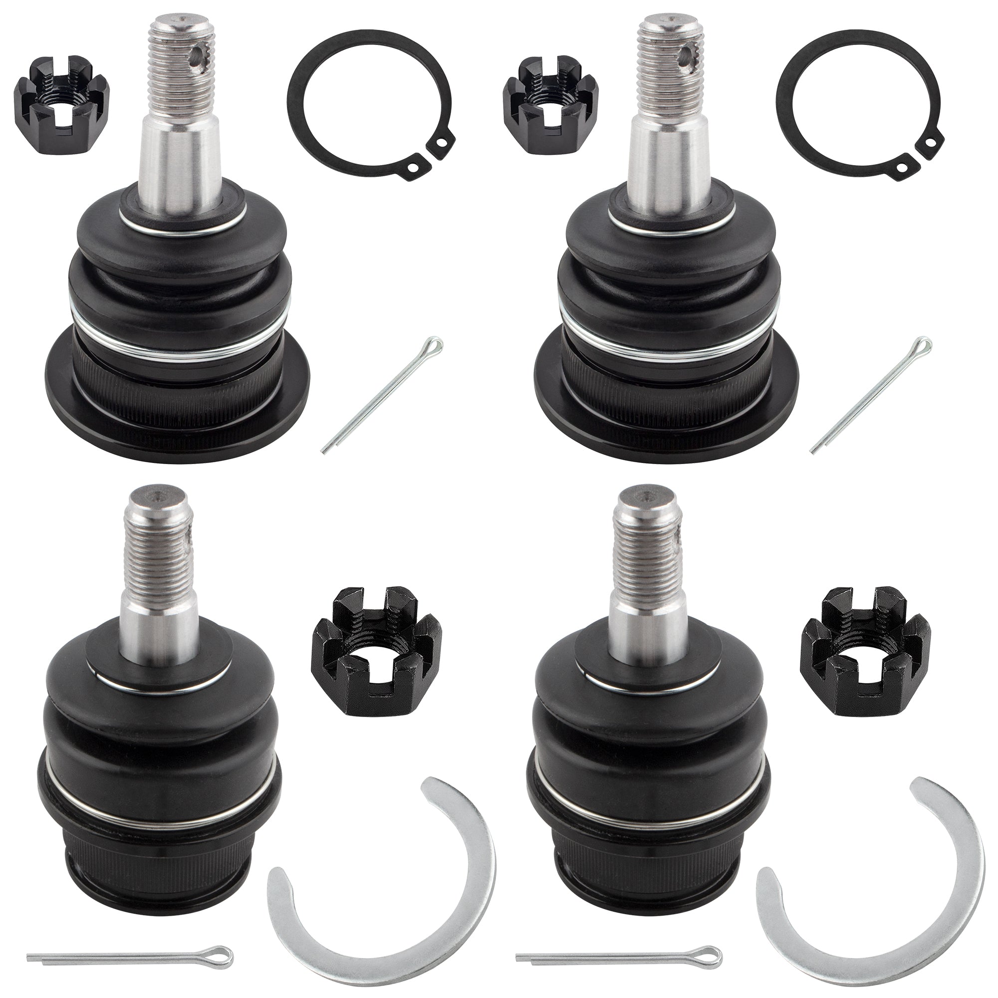 BOXI (Set of 4) Front Upper & Lower Ball Joints Suspension Kit Fits for Lexus GX470 2003-2009