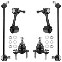 BOXI (Set of 6) Front Lower Ball Joints + Sway Bar End Links fit for Audi A3 Quattro 2013 AWD