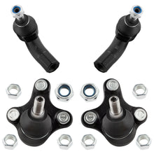 BOXI (Set of 4) Front Lower Ball Joints Outer Tie Rod Ends fit for Audi A3 2006-2013