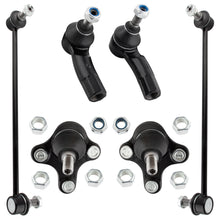 BOXI (Set of 6) Front Lower Ball Joints Sway Bar Links Tie Rod Ends fit for Audi A3 2006-2013