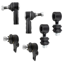 BOXI (Set of 6) Front Outer Tie Rod Ends + Sway Bar Links + Lower Ball Joints fit for VW Cabrio