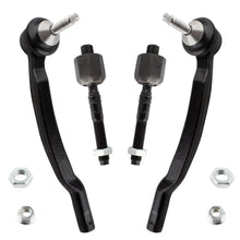 BOXI 4pcs Front Driver Passenger Side Inner +Outer Tie Rod Kit Fit for Volvo V70 2001-2002