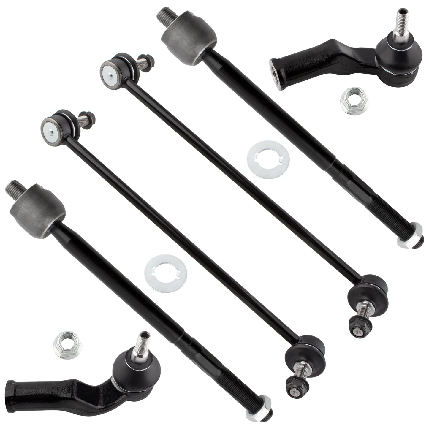 BOXI K80880 ES800860 ES800861 EV800458 Front Sway Bars & Inner Outer Tie Rods kit Fit for Volvo C30