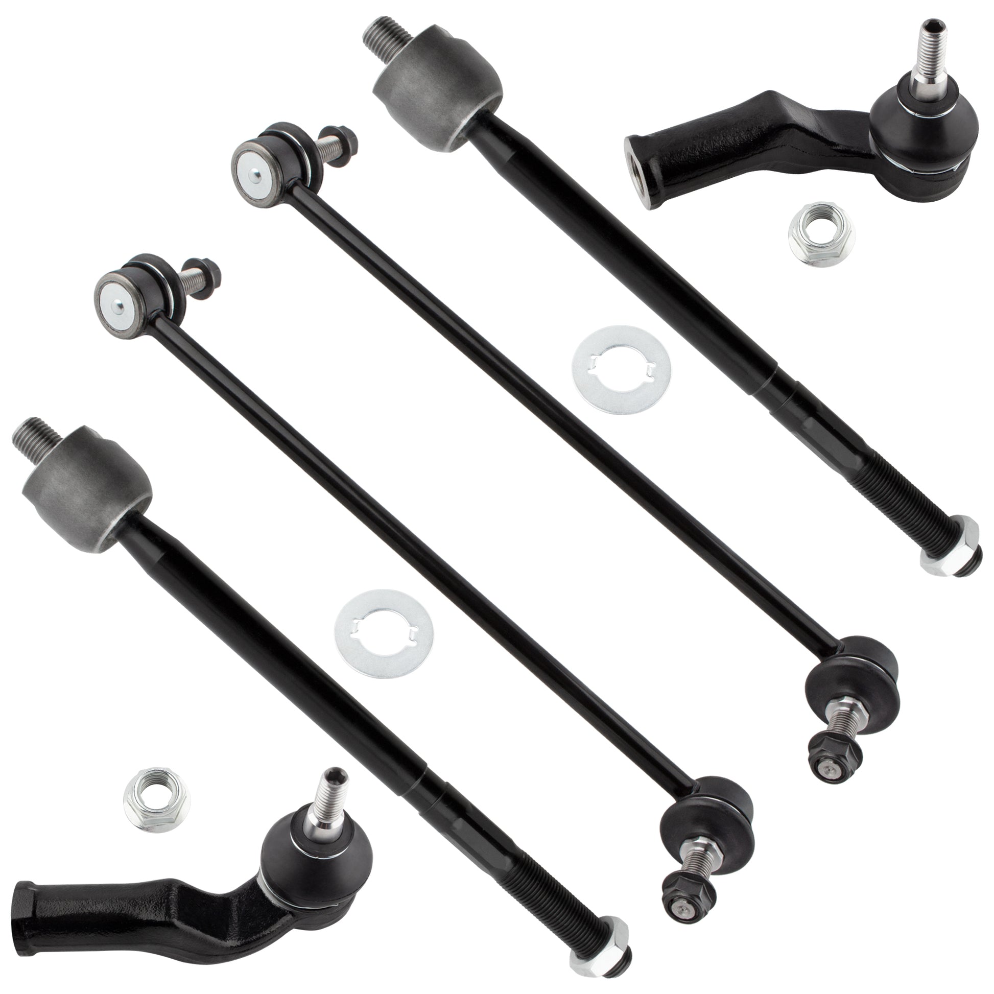 BOXI K80880 ES800860 ES800861 EV800458 Front Sway Bars & Inner Outer Tie Rods kit Fit for Volvo C30