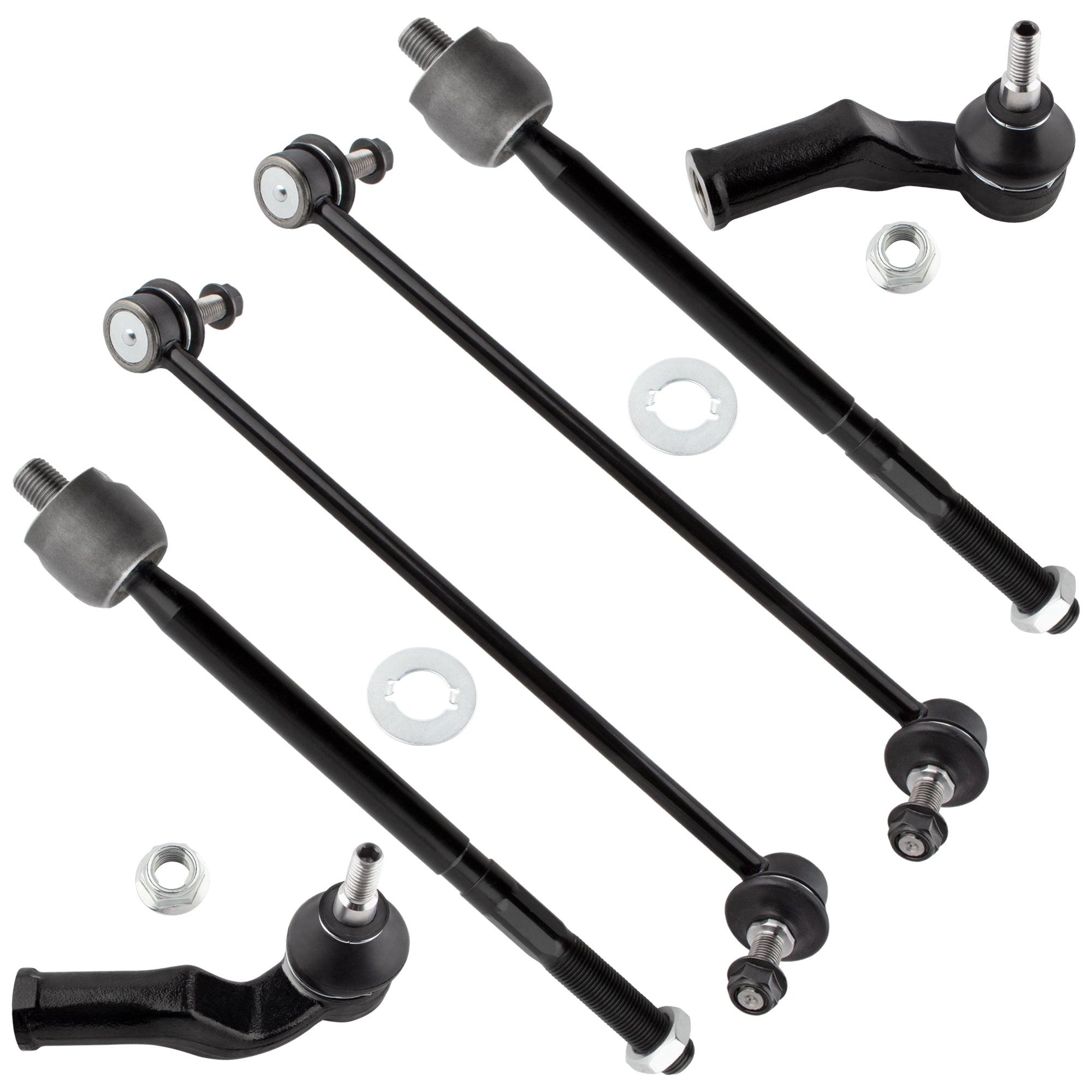 BOXI K80880 ES800860 ES800861 EV800458 Front Sway Bars & Inner Outer Tie Rods kit Fit for Volvo C30
