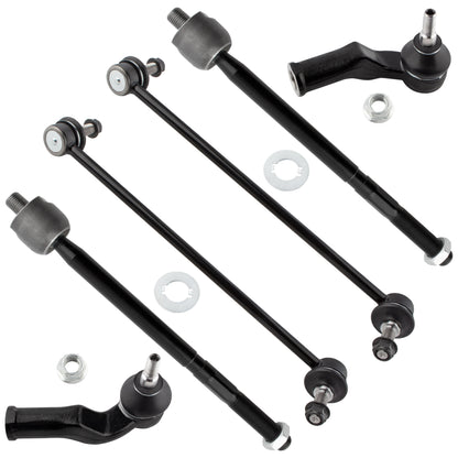 BOXI K80880 ES800860 ES800861 EV800458 Front Sway Bars & Inner Outer Tie Rods kit Fit for Volvo C30