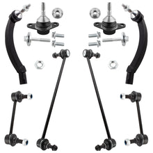 BOXI 8pc Front Rear Sway Bars Lower Ball Joints Outer Tie Rods Fit for Volvo S60 2001-2009